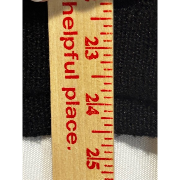 TOGETHER! Black Floral Embroidered V-Neck Wool Blend Sweater XL Vintage boho 90s - Picture 7 of 8